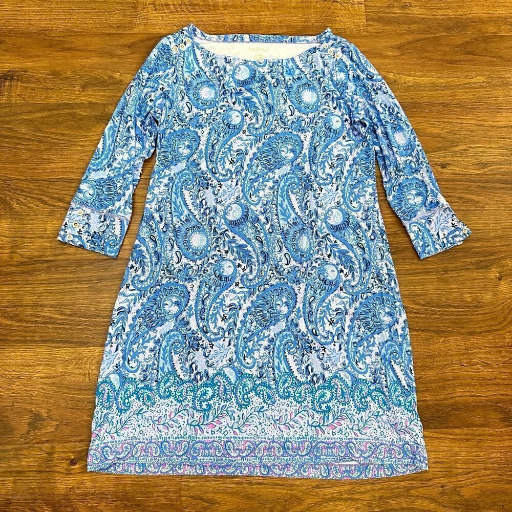 Lilly Pulitzer engineered Sophie dress in purple iris XL